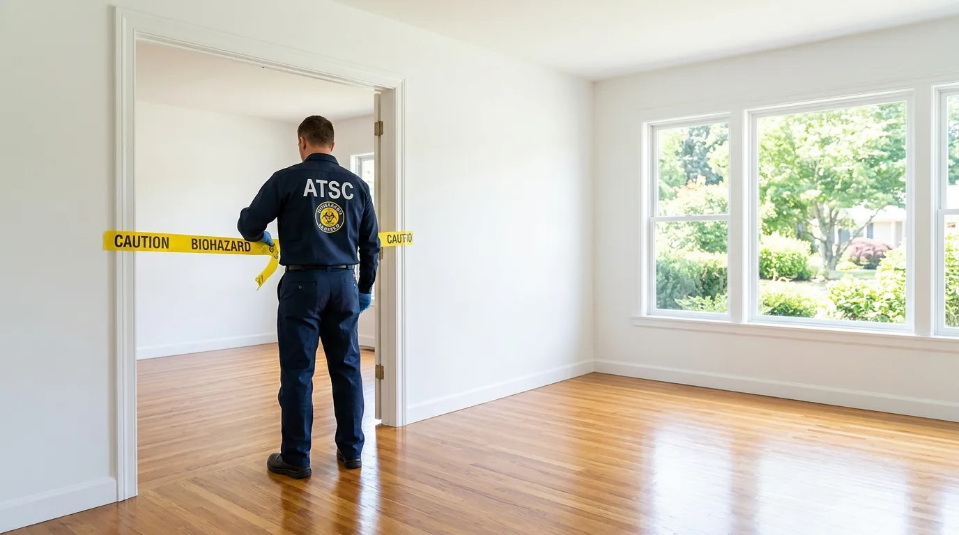 Certified biohazard cleanup crew performing Decomposition Cleanup in Hazel Park