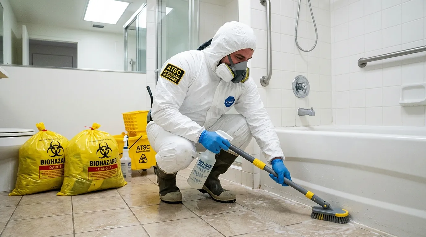 Decontamination equipment deployed for Blood Cleanup in Hazel Park
